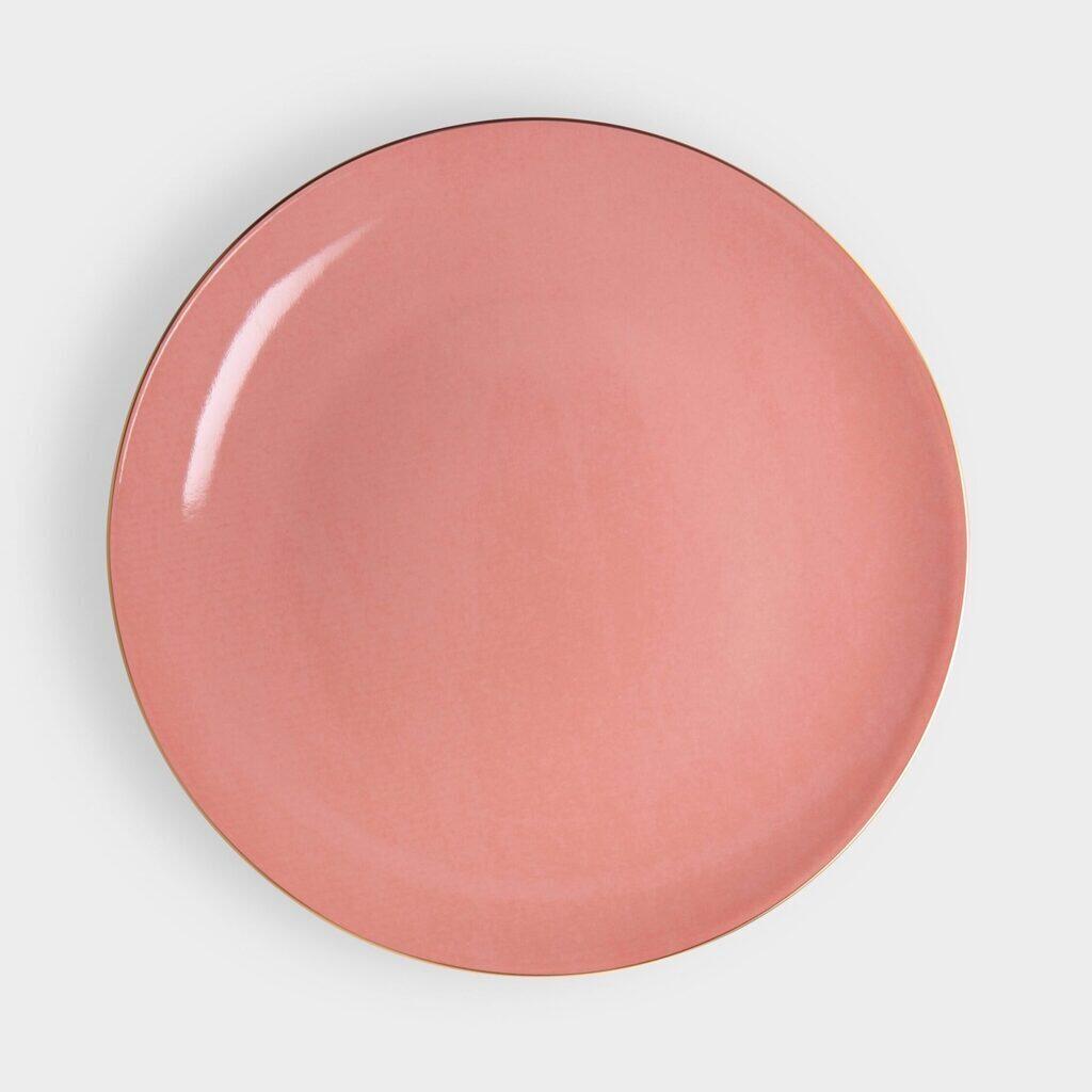 PRATO SOBREMESA PÊSSEGO FILETE OURO