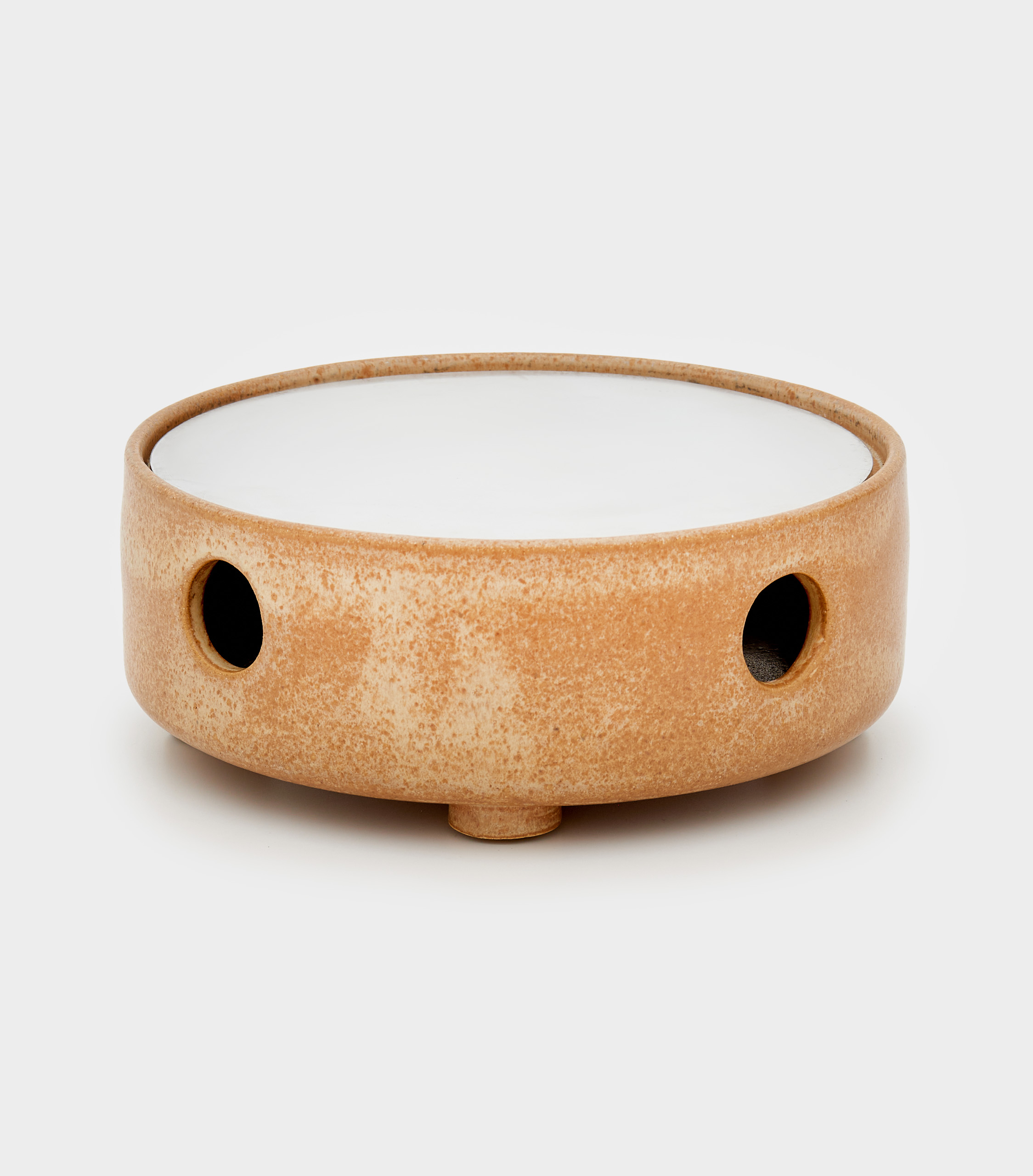 RECHAUD REDONDO CERÂMICA N.O OCRE CHAPA