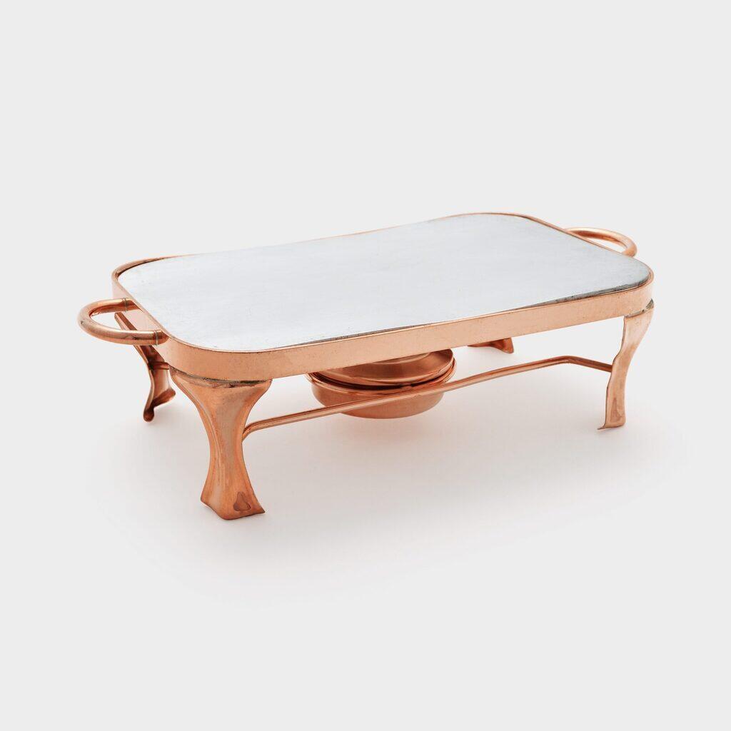 RECHAUD RETANGULAR COBRE CHAPA - P