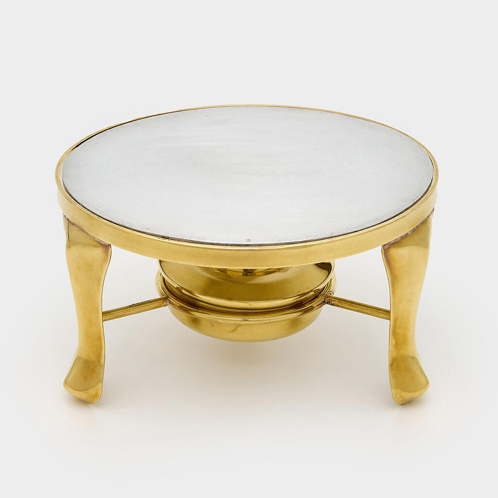 RECHAUD REDONDO DOURADO CHAPA