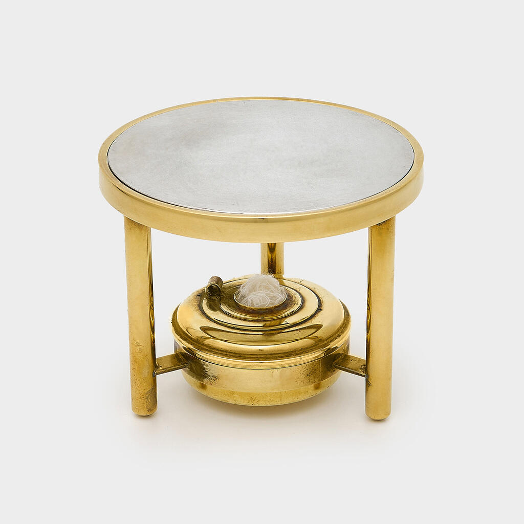 RECHAUD REDONDO DOURADO CHAPA