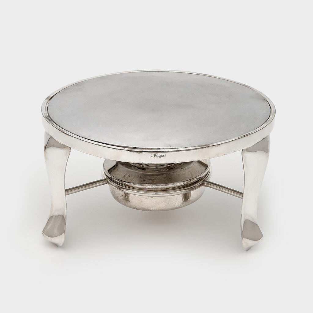 RECHAUD REDONDO PRATA CHAPA