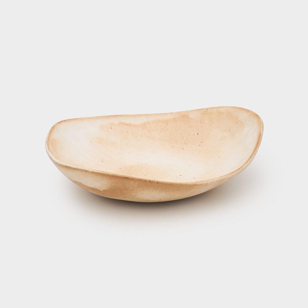 SALADEIRA CERÂMICA CRU TRIANGULO