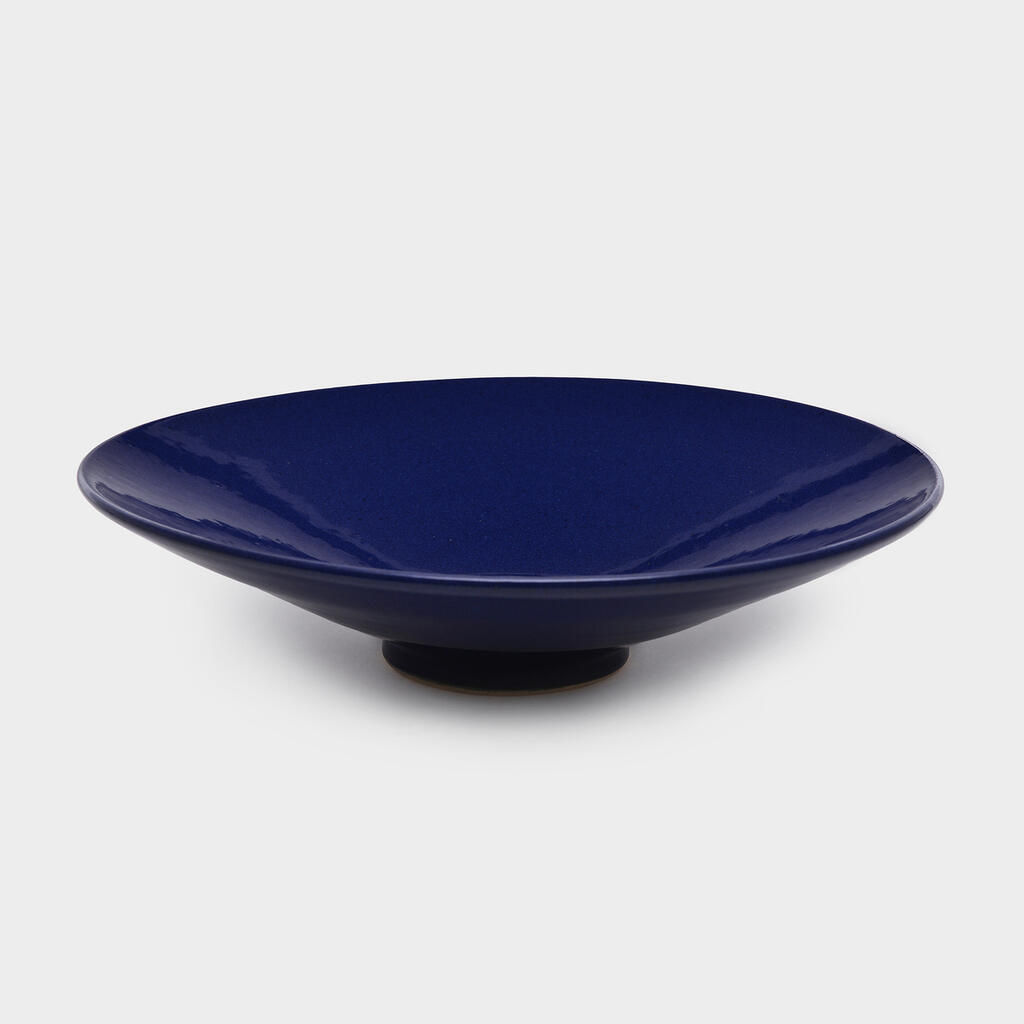 SALADEIRA CONICA CERÂMICA N.O AZUL