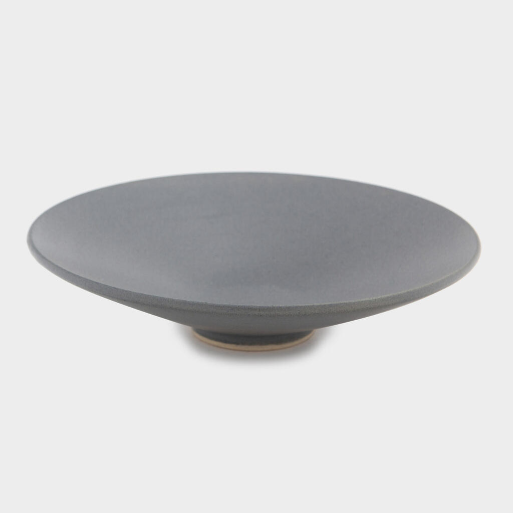 SALADEIRA CONICA CERÂMICA N.O CINZA