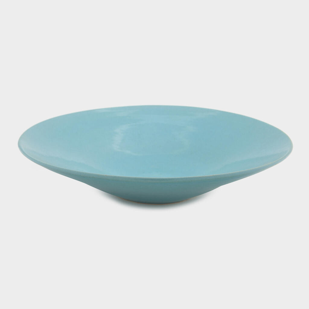 SALADEIRA CONICA CERÂMICA N.O TURQUESA