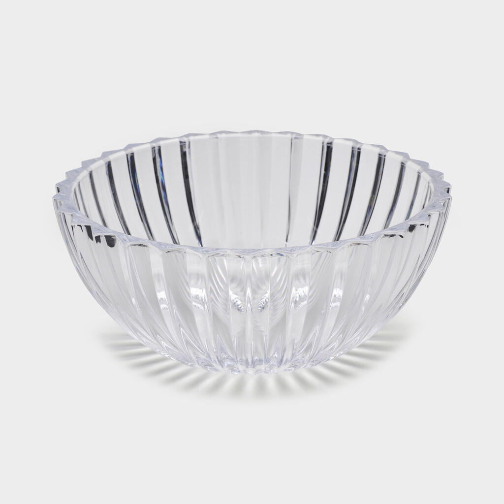 SALADEIRA CRISTAL RAIADA NOVA