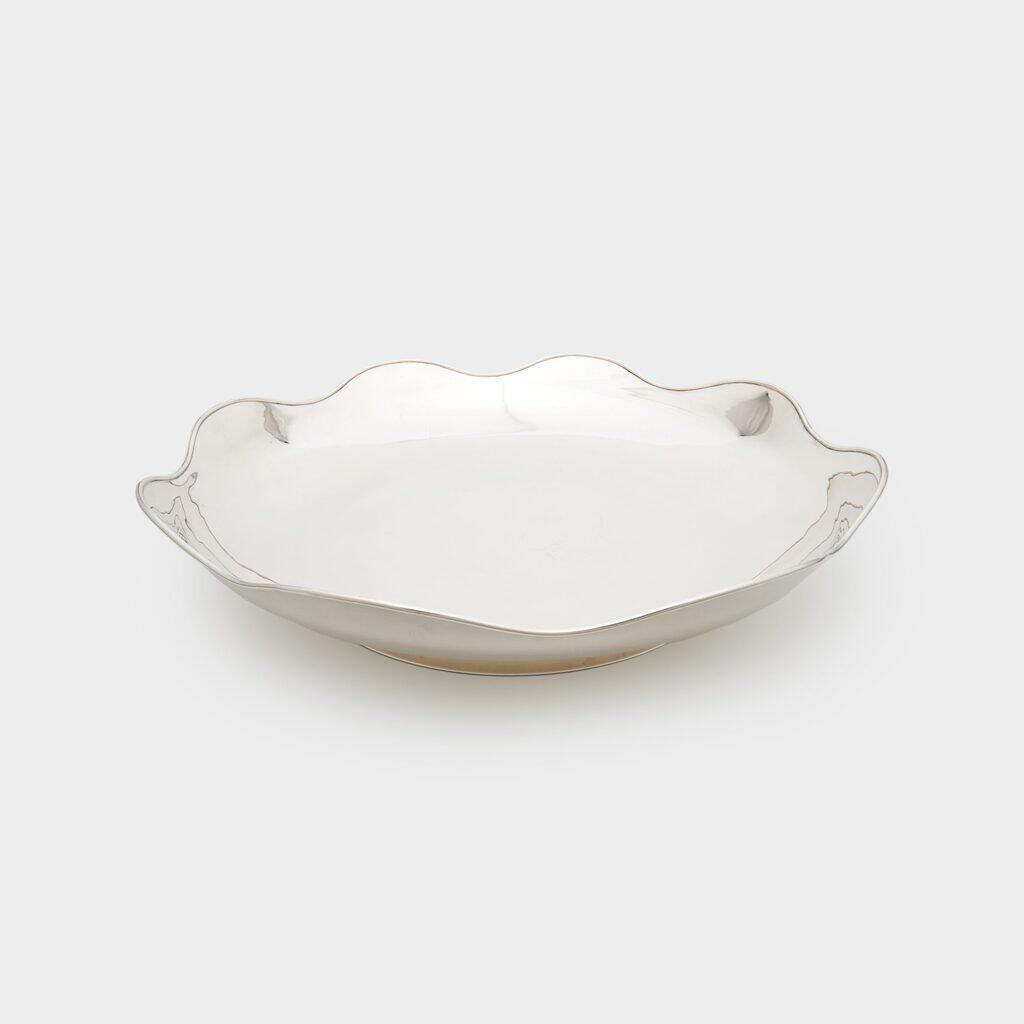 SALADEIRA REDONDA PRATA ONDULADA