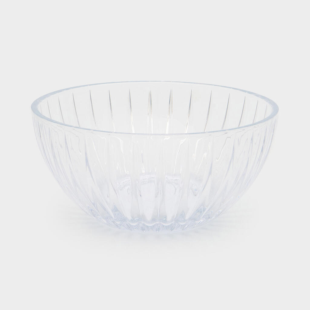 SALADEIRA BOWL VIDRO CANELADO