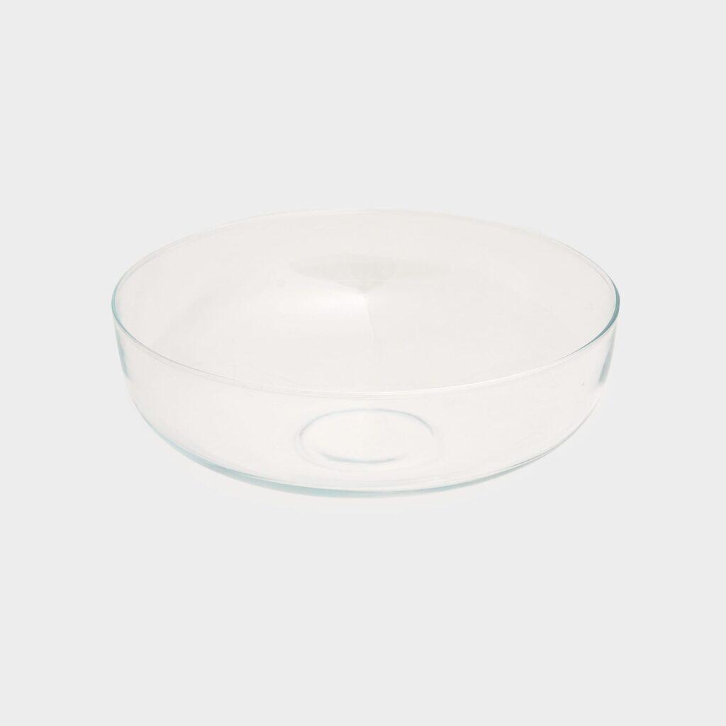 SALADEIRA REDONDA VIDRO 22X7,5H