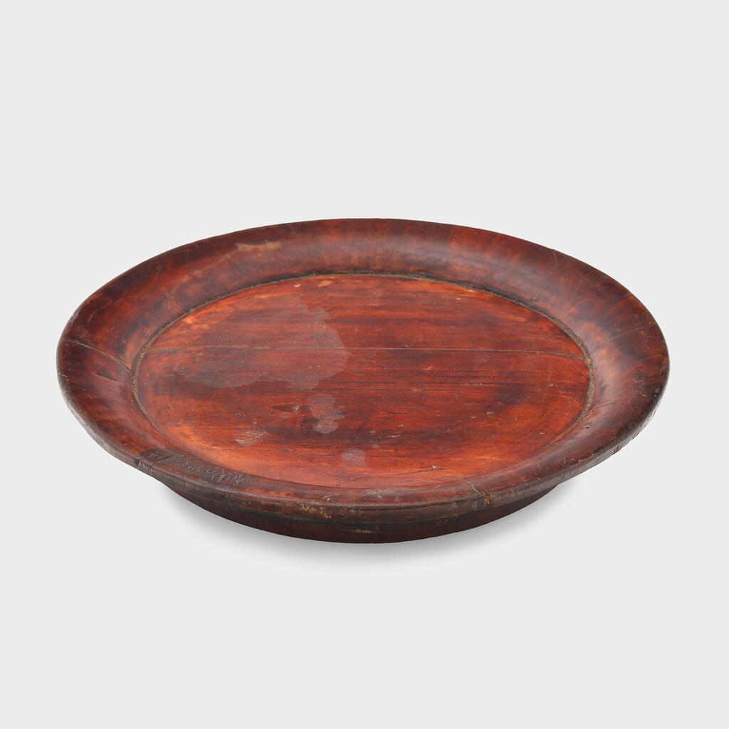 BANDEJA REDONDA MADEIRA ANTIQUE