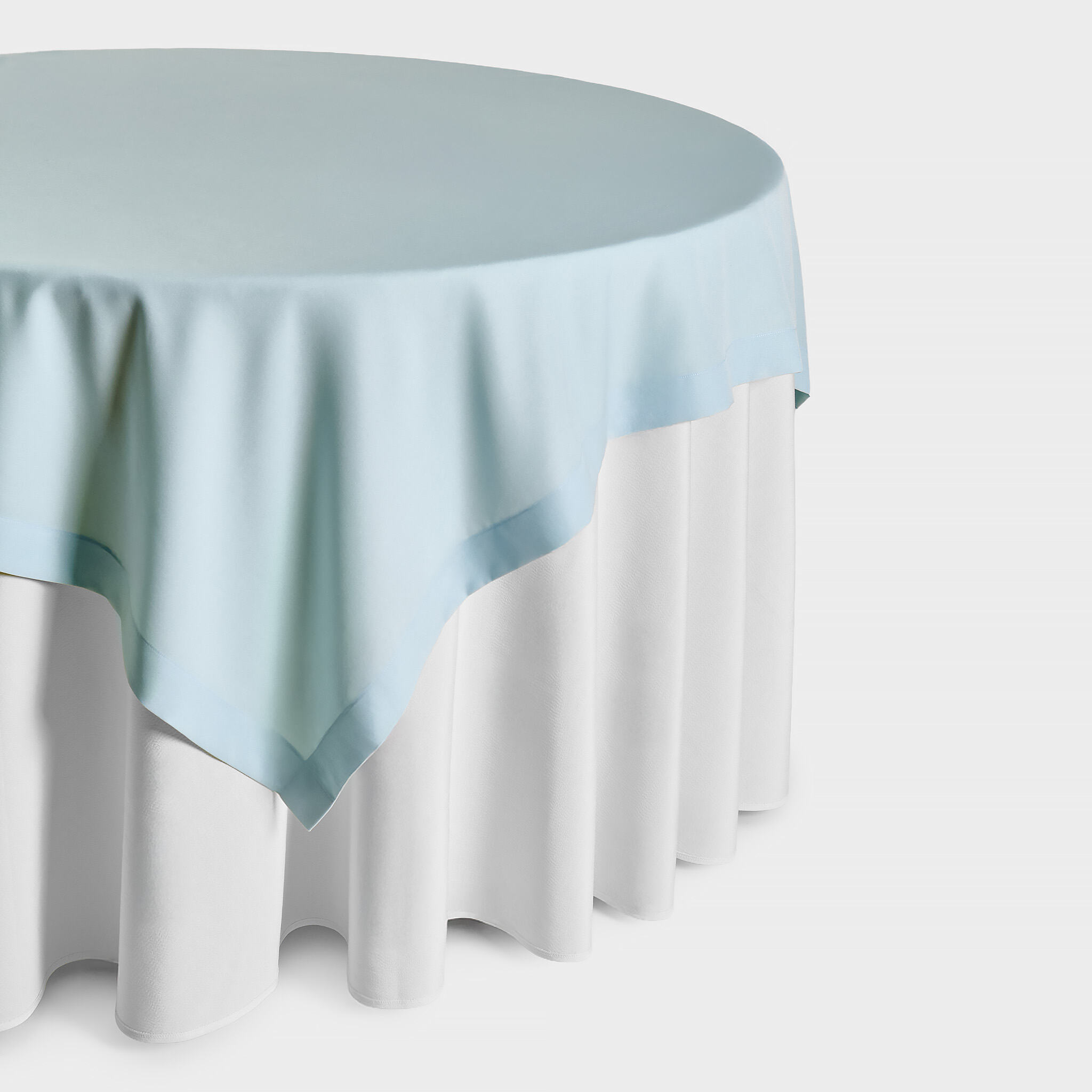 SOBRE TOALHA QUADRADA OXFORD AZUL CLARO