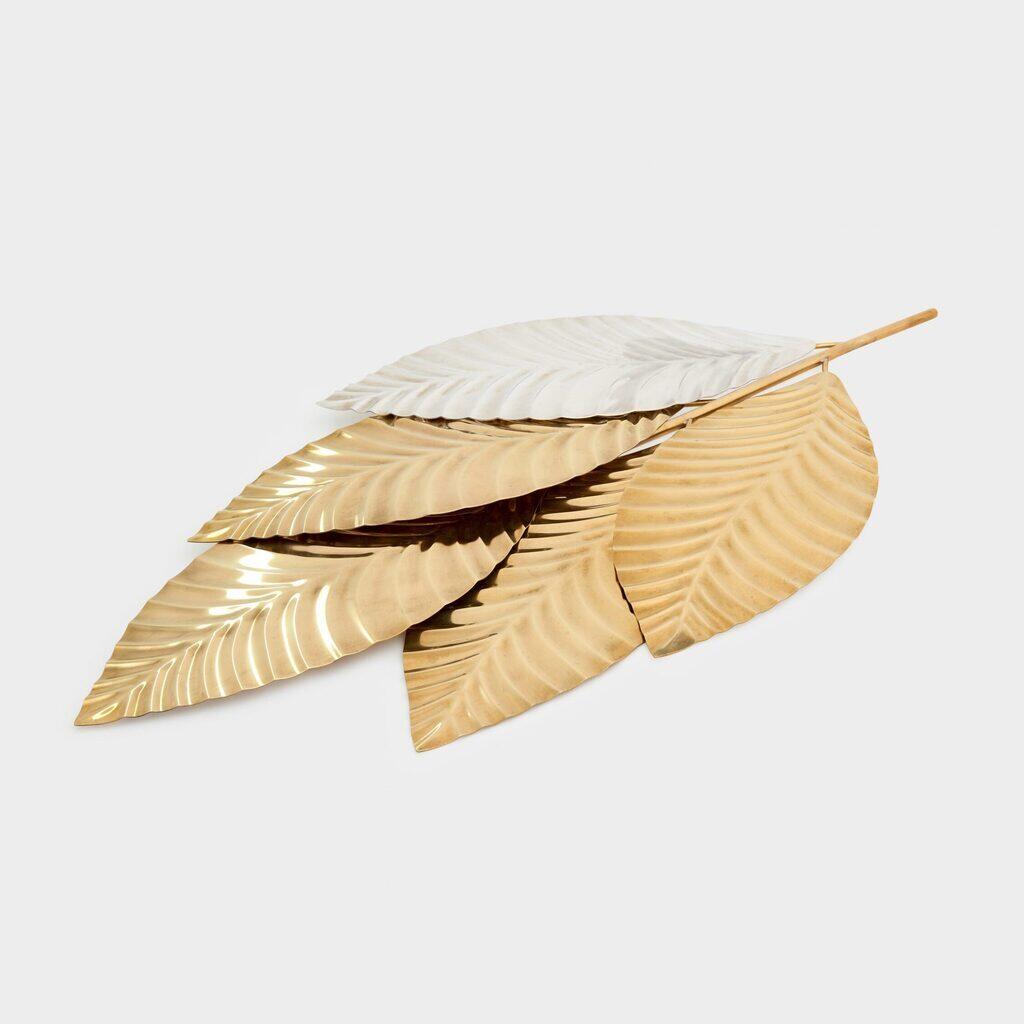 SUPORTE DOURADO 5 FOLHAS