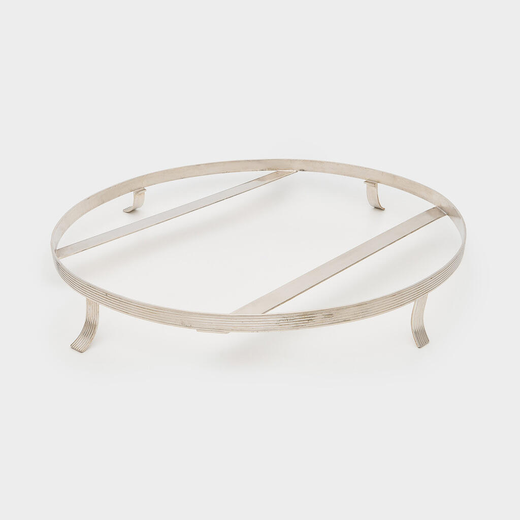 SUPORTE REDONDO PRATA PARA MÁRMORE