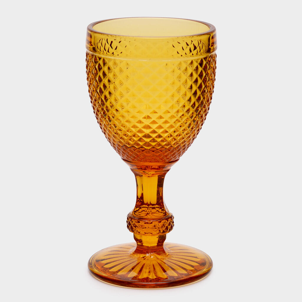 TAÇA VINHO ÂMBAR BICO DE JACA