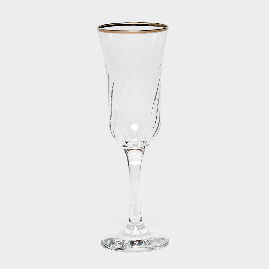 TAÇA FLUTE FILETE PRATA N