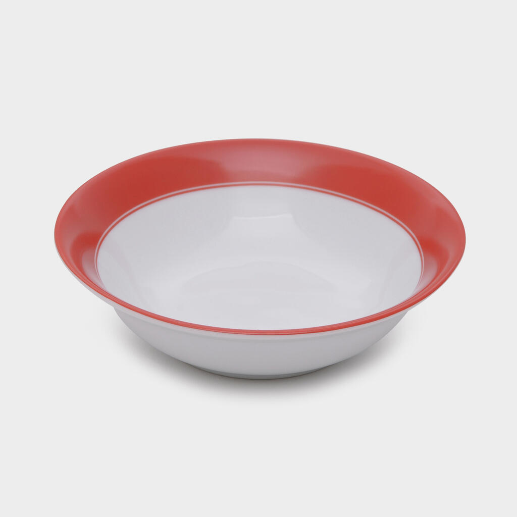 TIGELA RASA VERMELHA BORDA VERMELHA