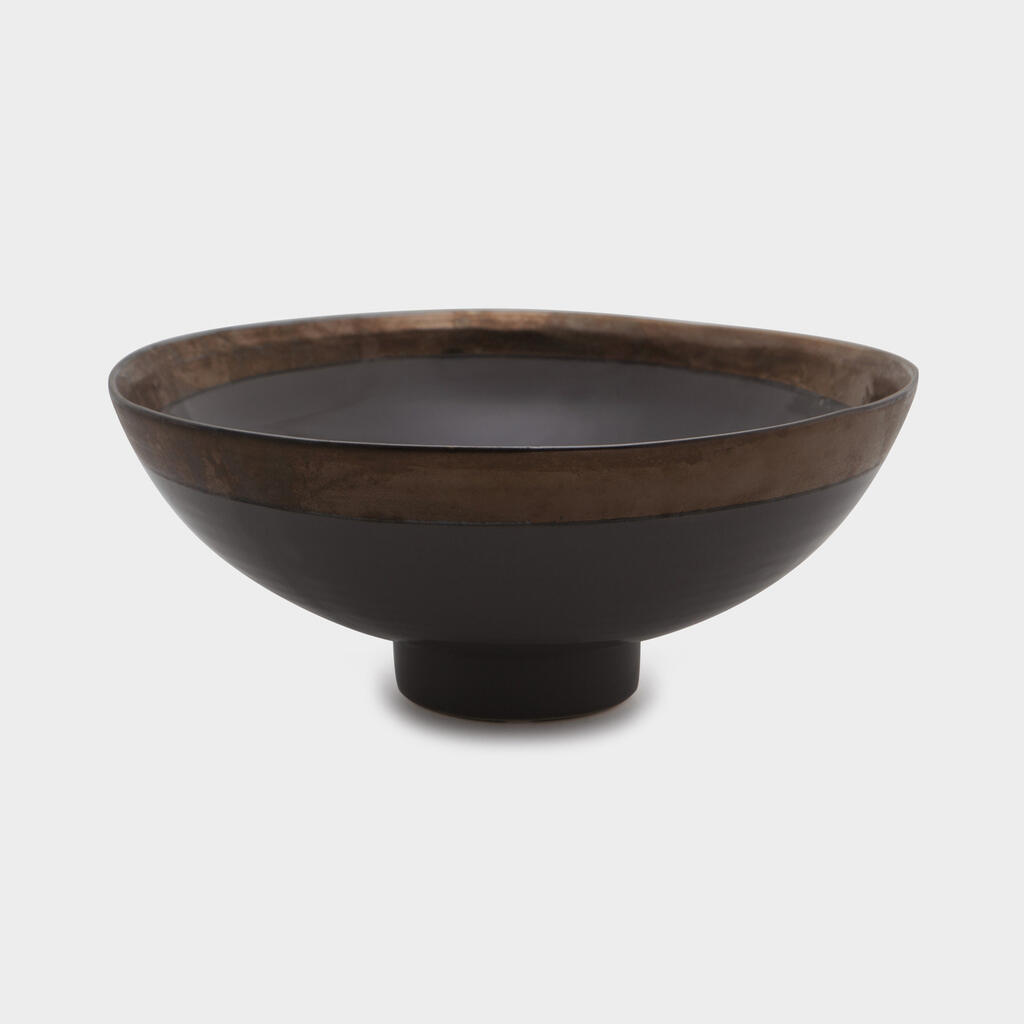 TIGELA CERÂMICA COBRE CINZA