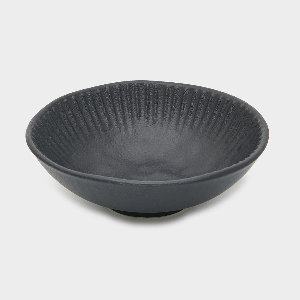 TIGELA CERÂMICA PRETO FOSCO LINHAS