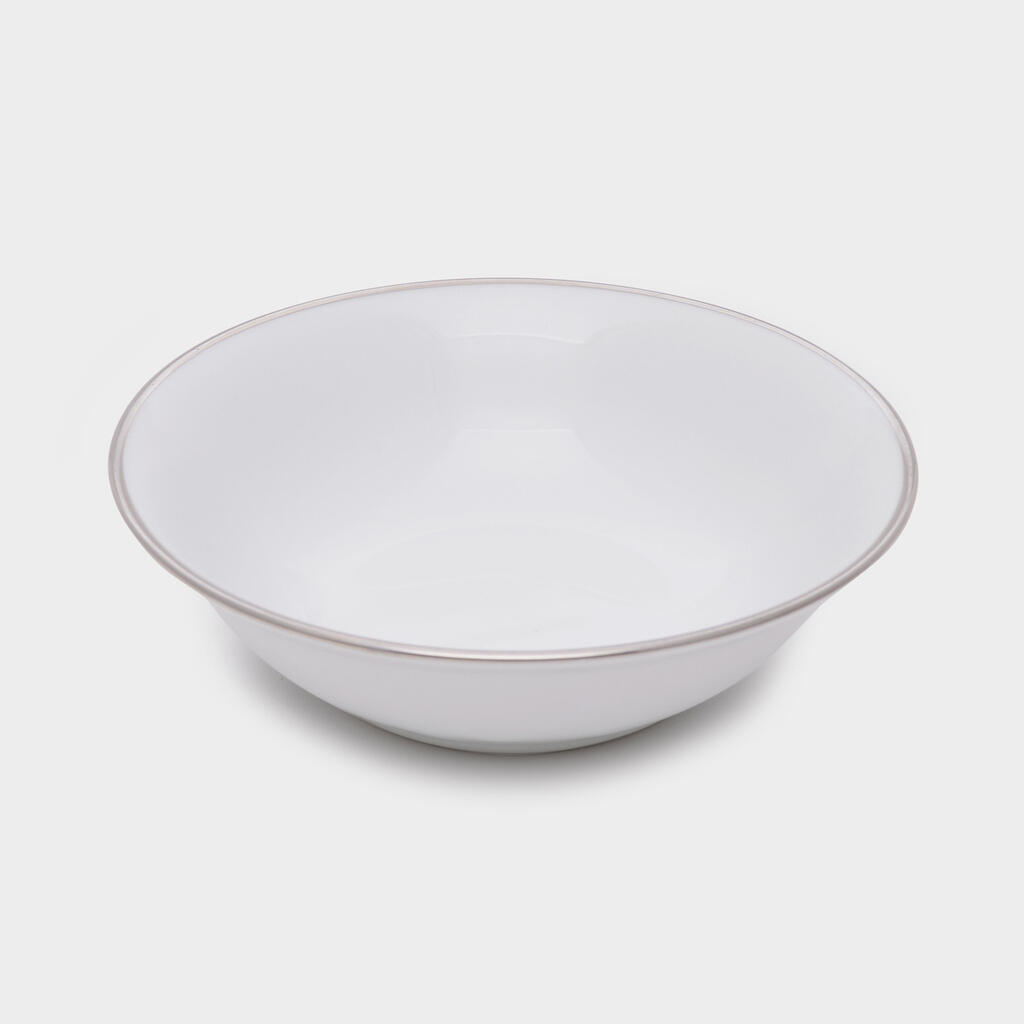 TIGELA RASA FILETE PRATA