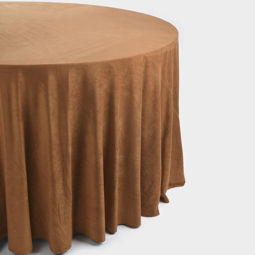 TOALHA REDONDA CARAMELO