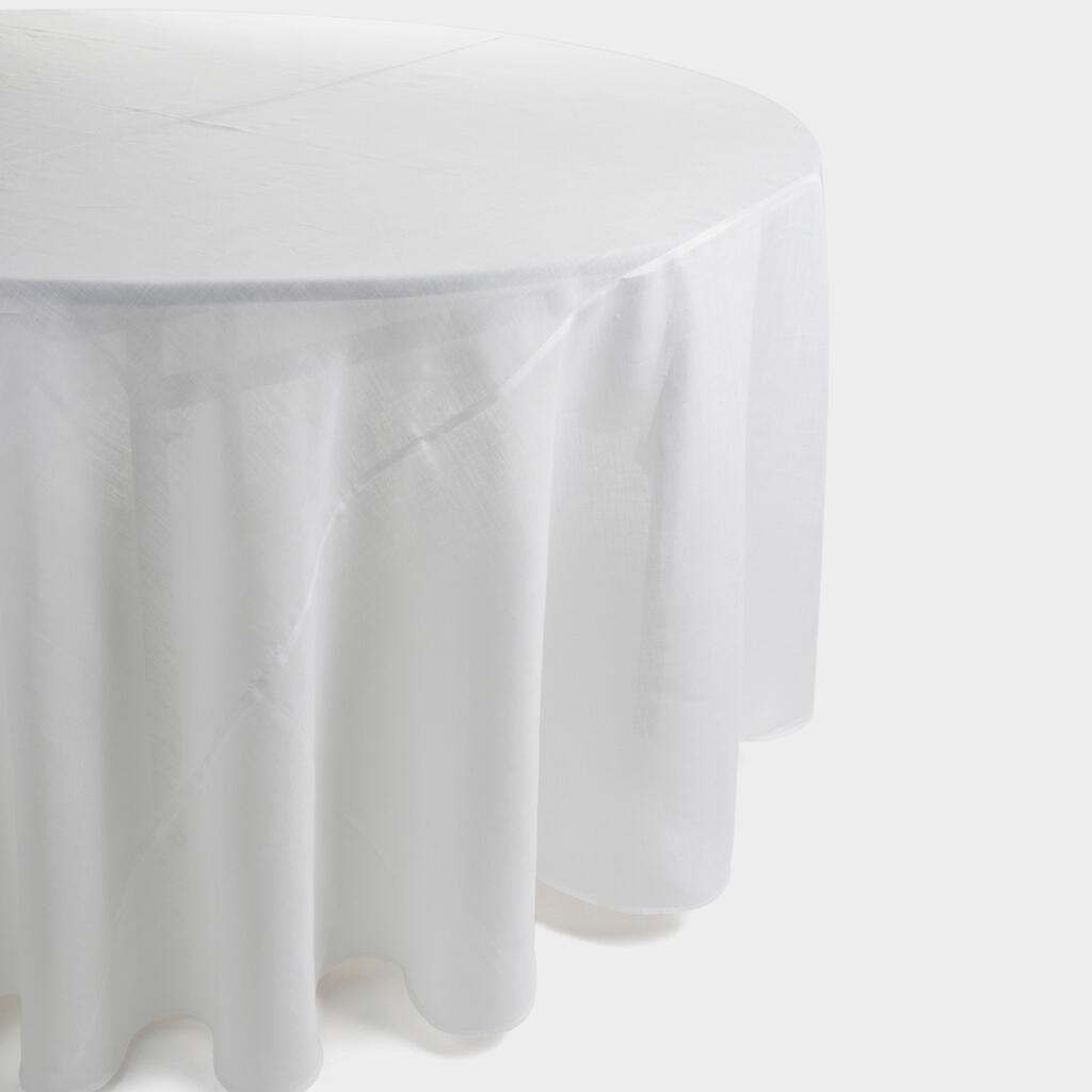 TOALHA REDONDA LINHO BRANCO