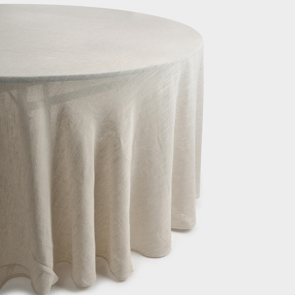 TOALHA REDONDA LINHO MESCLA