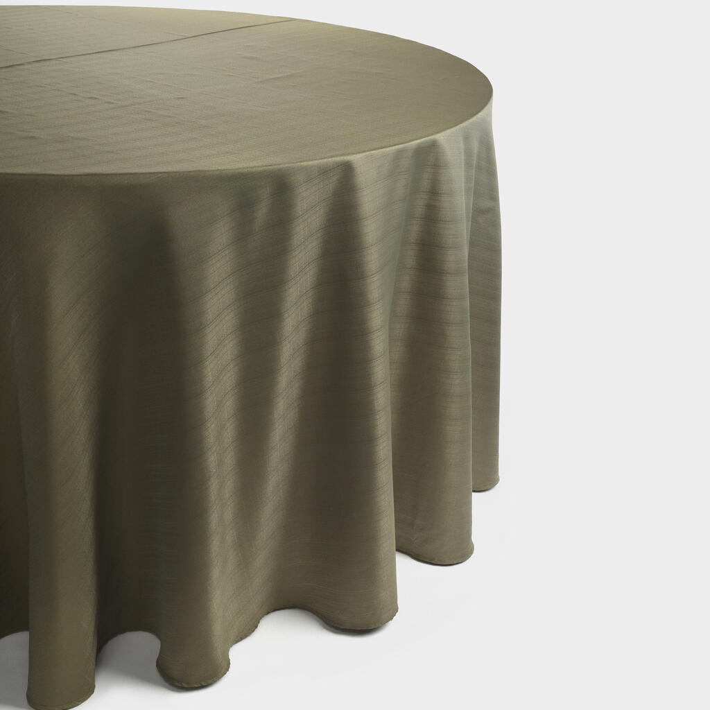 TOALHA REDONDA ACETINADA VERDE MUSGO