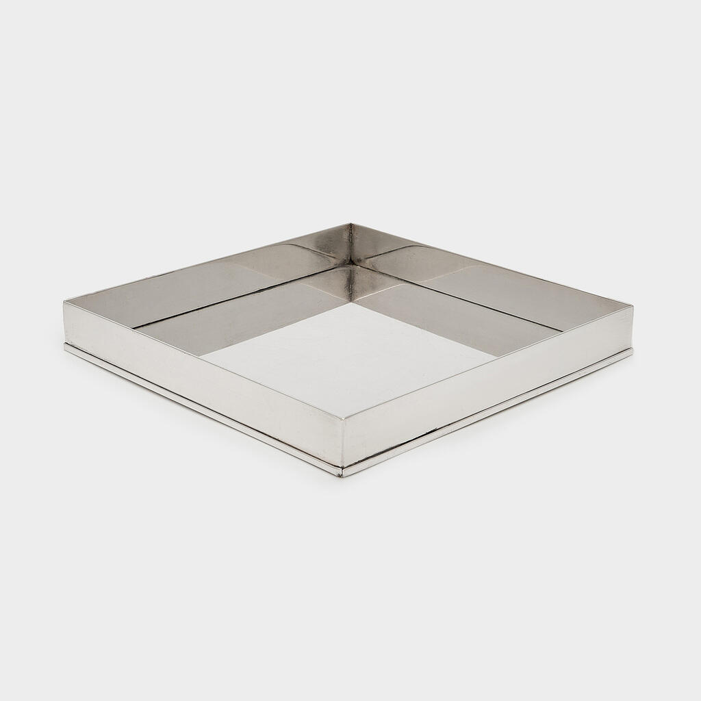 BANDEJA QUADRADA PRATA CAIXA