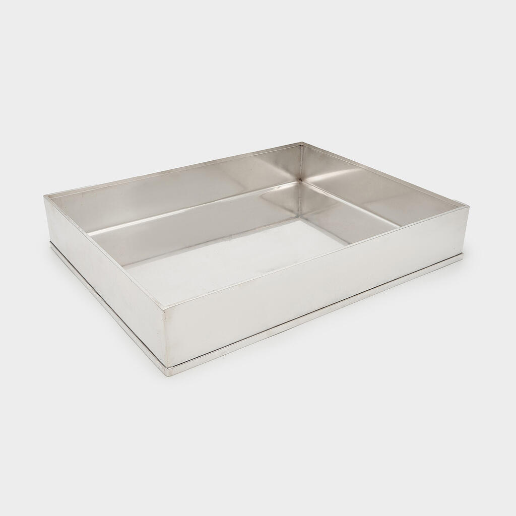 BANDEJA RETANGULAR PRATA CAIXA