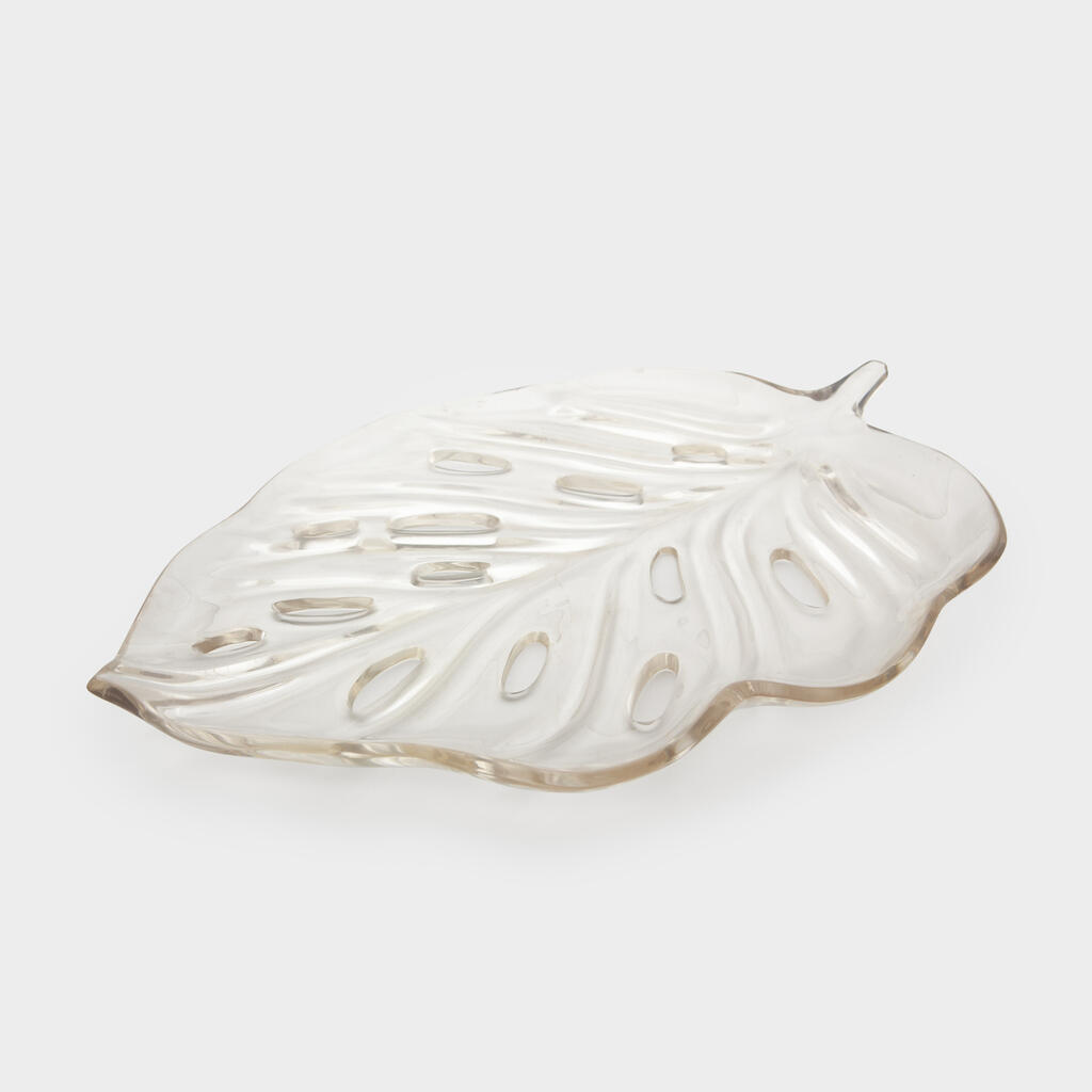 TRAVESSA ACRÍLICO TRANSPARENTE COSTELA DE ADÃO COM FURO