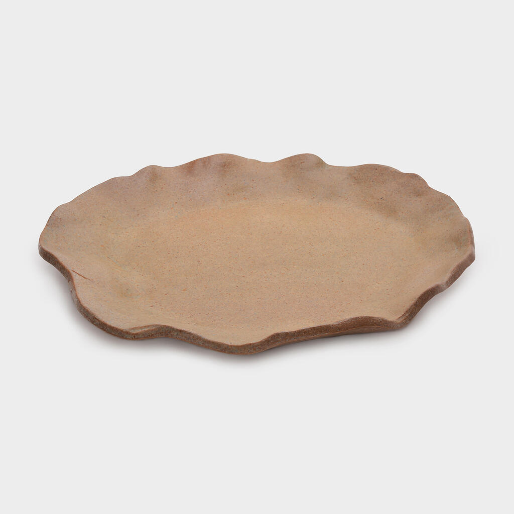 TRAVESSA CERÂMICA N.O OCRE FOLHA ABERTA