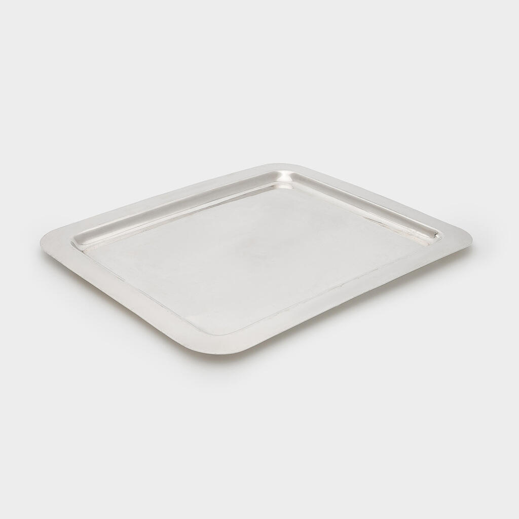 BANDEJA RETANGULAR PRATA C.A COM BORDA