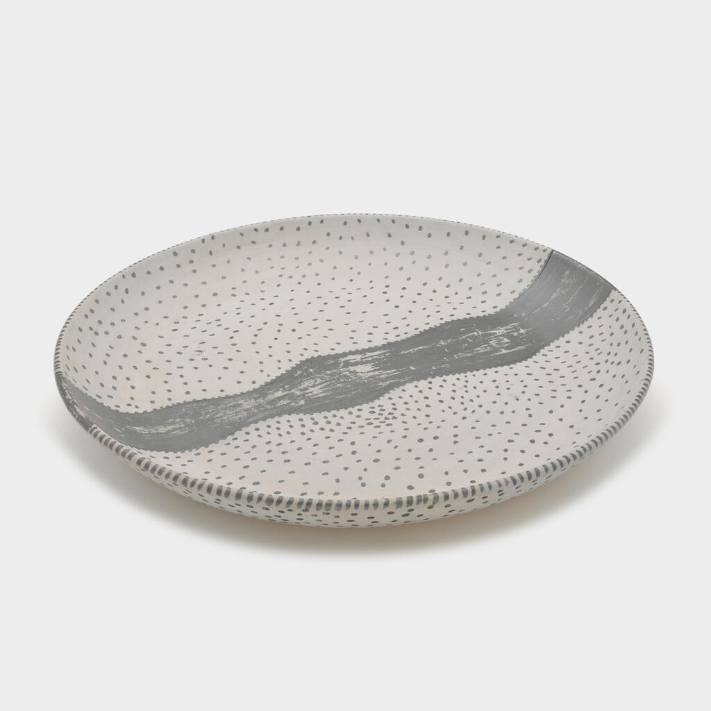 TRAVESSA LUA CERÂMICA N.O CINZA E CRU PONTO CINZA