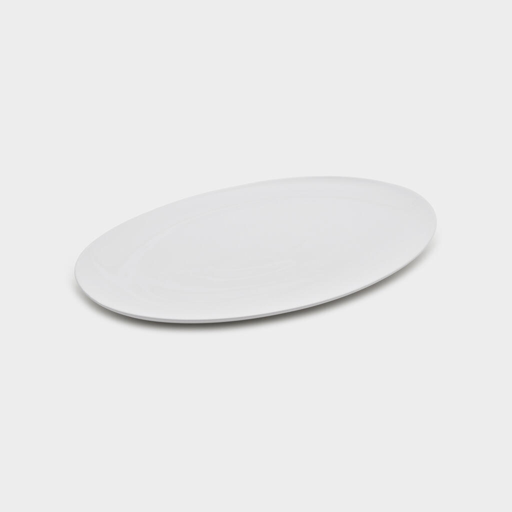 TRAVESSA OVAL CERÂMICA OXFORD LISA SEM BORDA