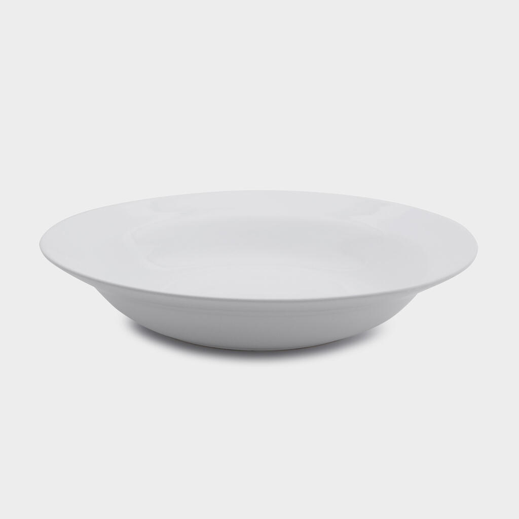 TRAVESSA REDONDA CERÂMICA BRANCO MILÃO