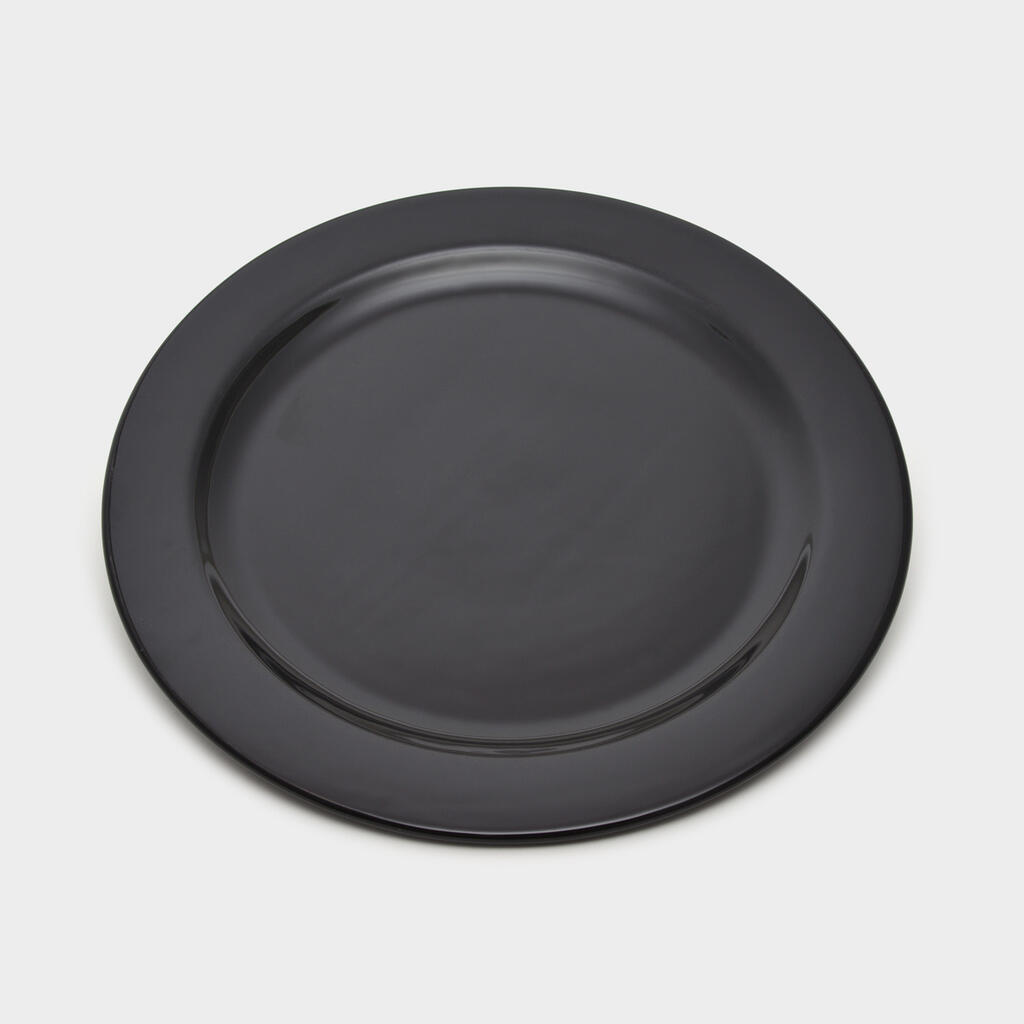 TRAVESSA REDONDA RASA CERÂMICA PRETO RASA