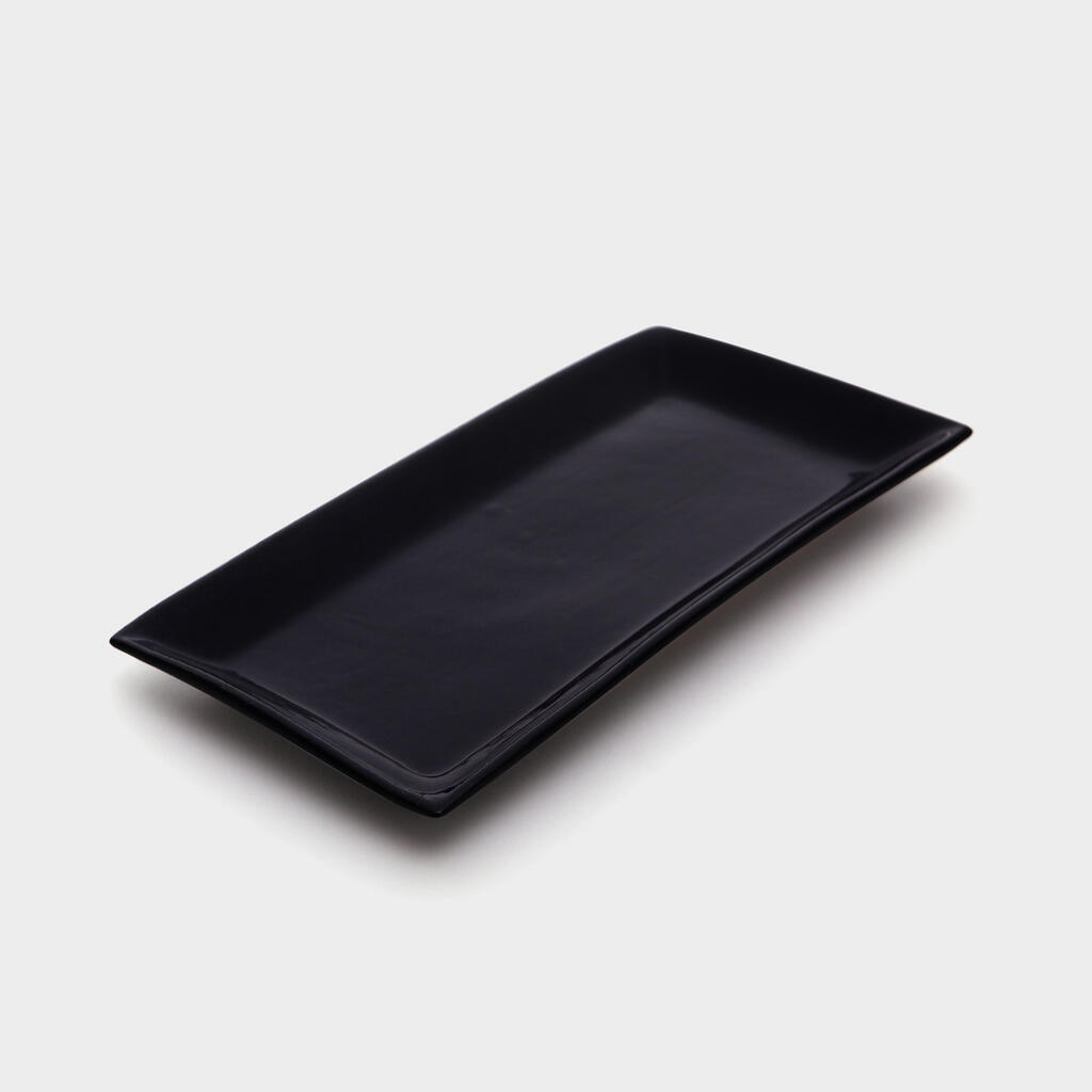 PRATO RETANGULAR CERÂMICA N.O AZUL 30X15CM