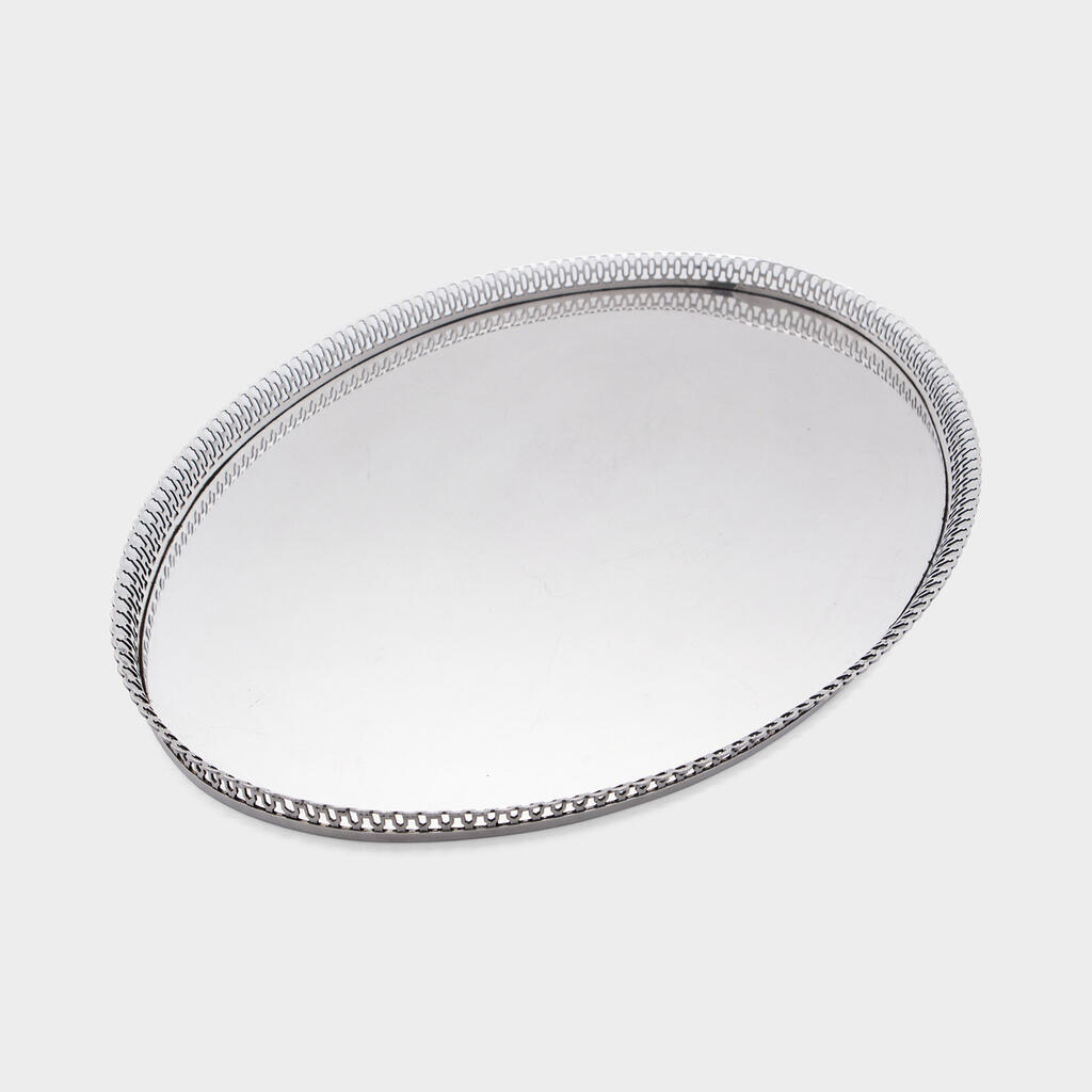 BANDEJA OVAL PRATA GRADE