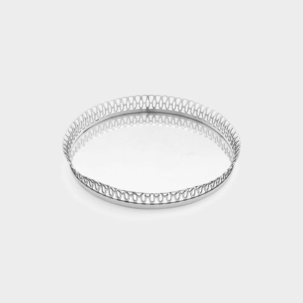 BANDEJA REDONDA PRATA GRADE