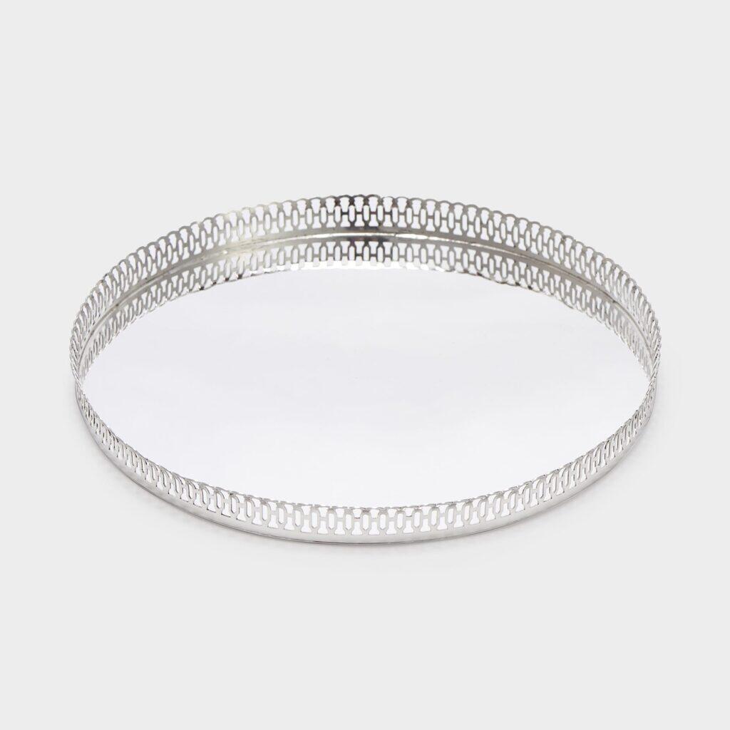 BANDEJA REDONDA PRATA GRADE