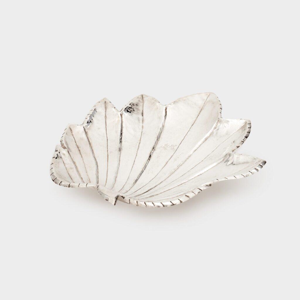 TRAVESSA PRATA FOLHA LISA 8 PONTAS