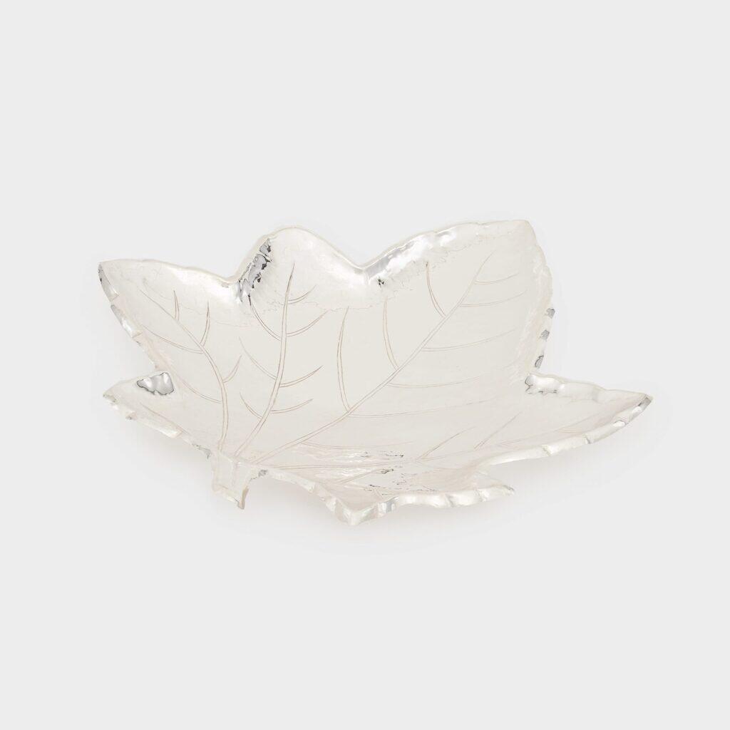 TRAVESSA PRATA FOLHA RAMIFICADA 7 PONTAS