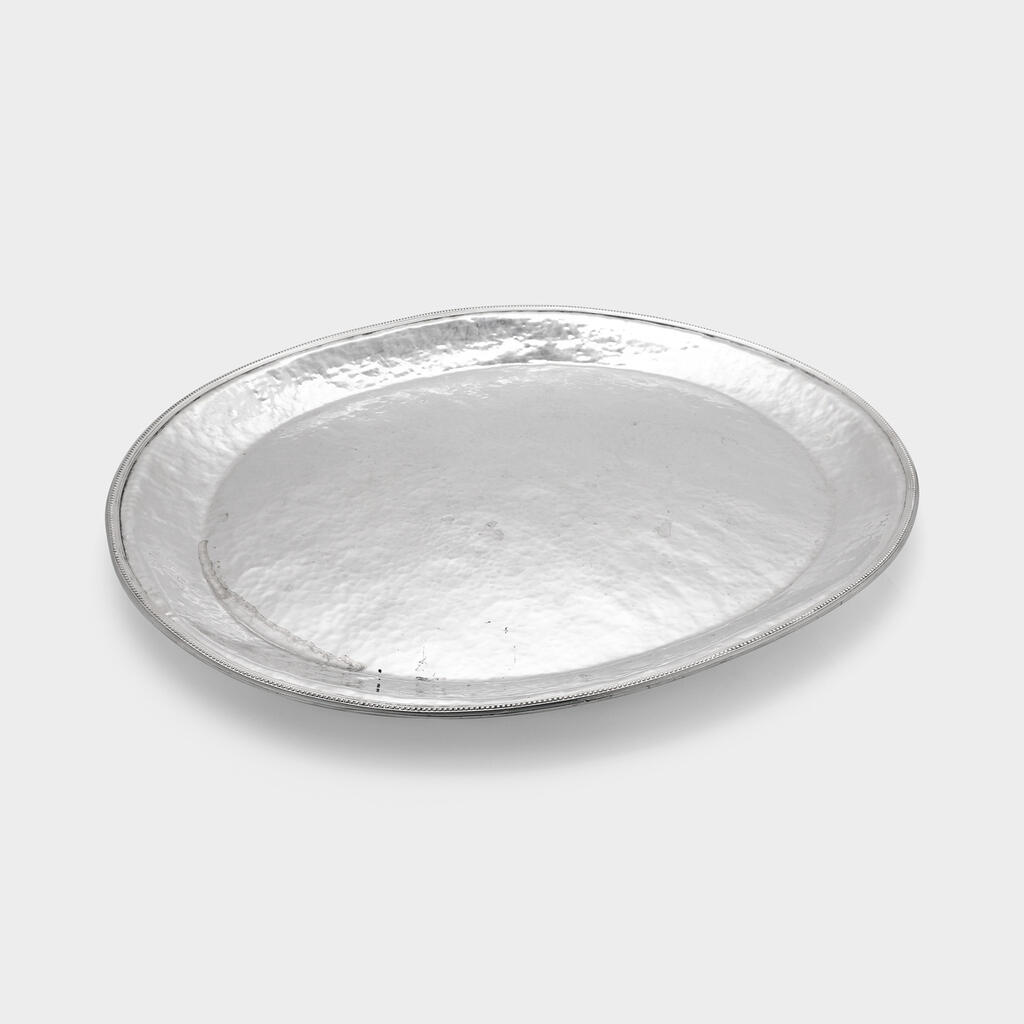 TRAVESSA OVAL PRATA MACHETADA FUNDA