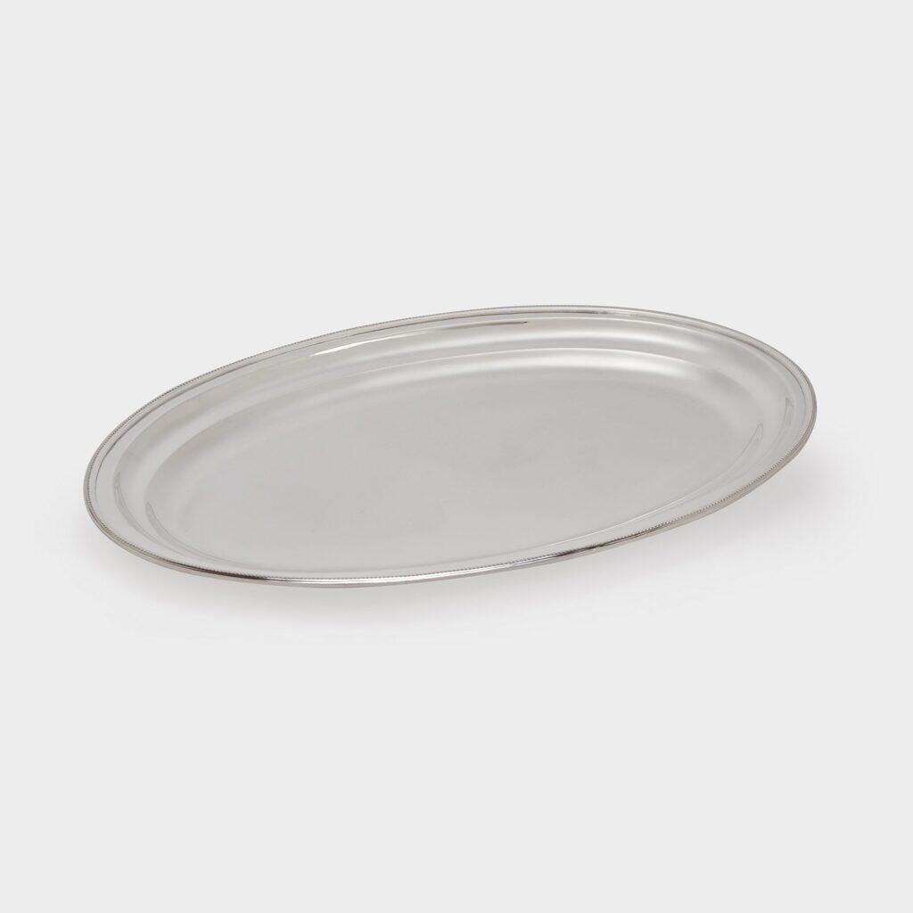 TRAVESSA OVAL PRATA LISA 71X47 S.J