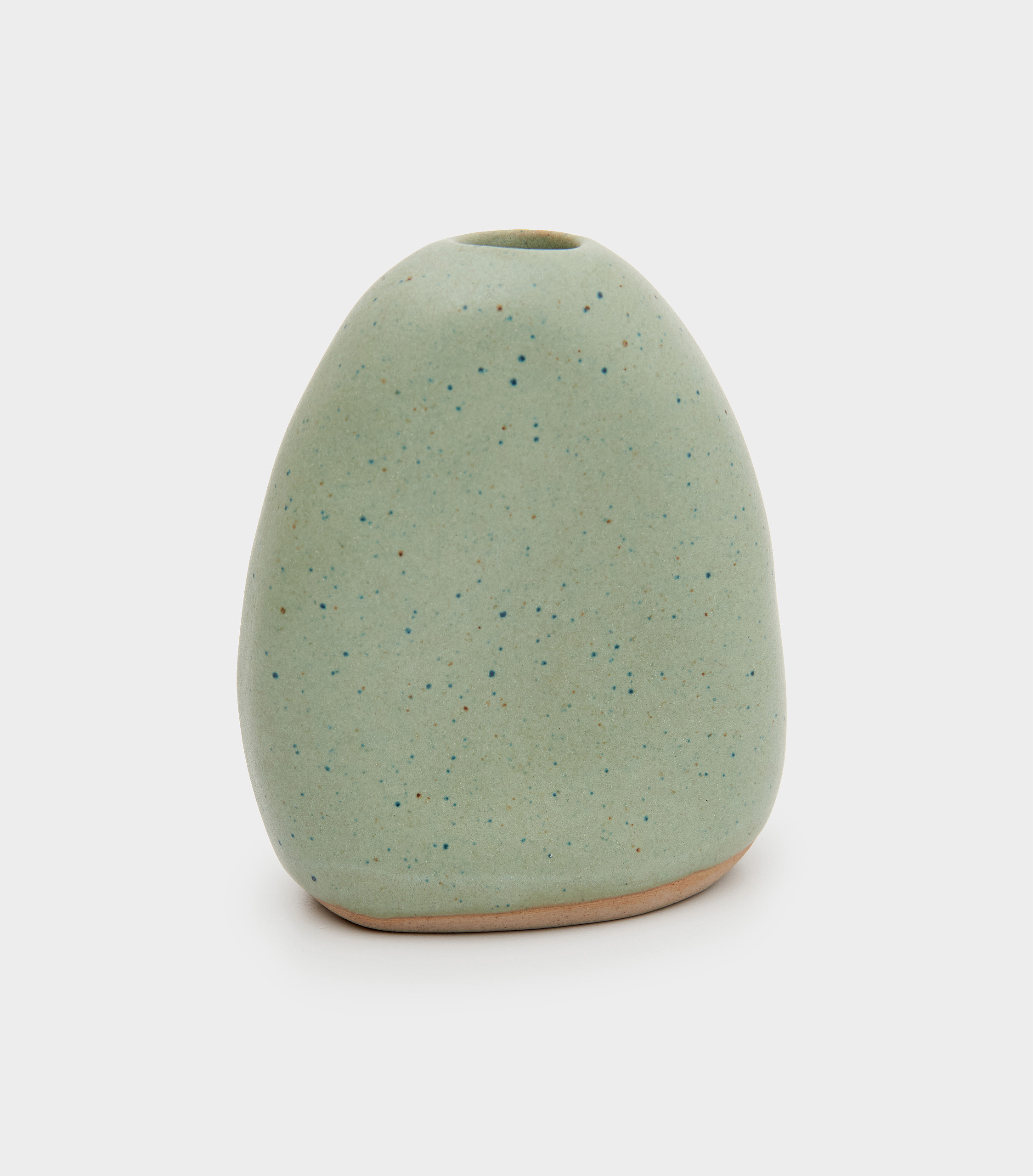 VASO CERÂMICA CELADON AMASSADO