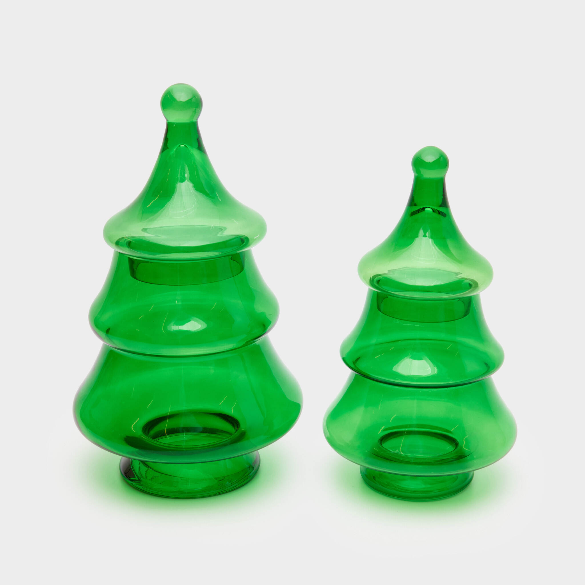 POTE VIDRO VERDE ÁRVORE