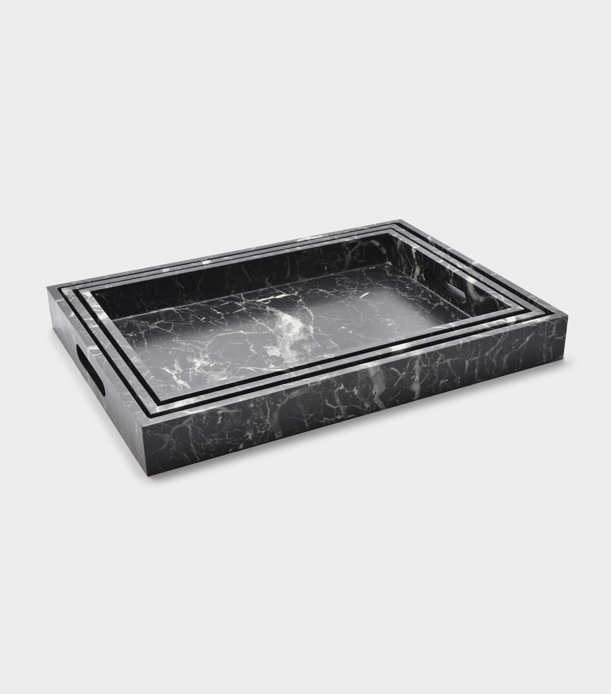 BANDEJA MADEIRA MÁRMORE PRETO