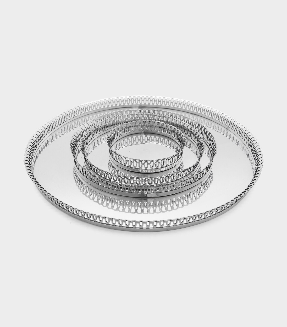 BANDEJA REDONDA PRATA GRADE