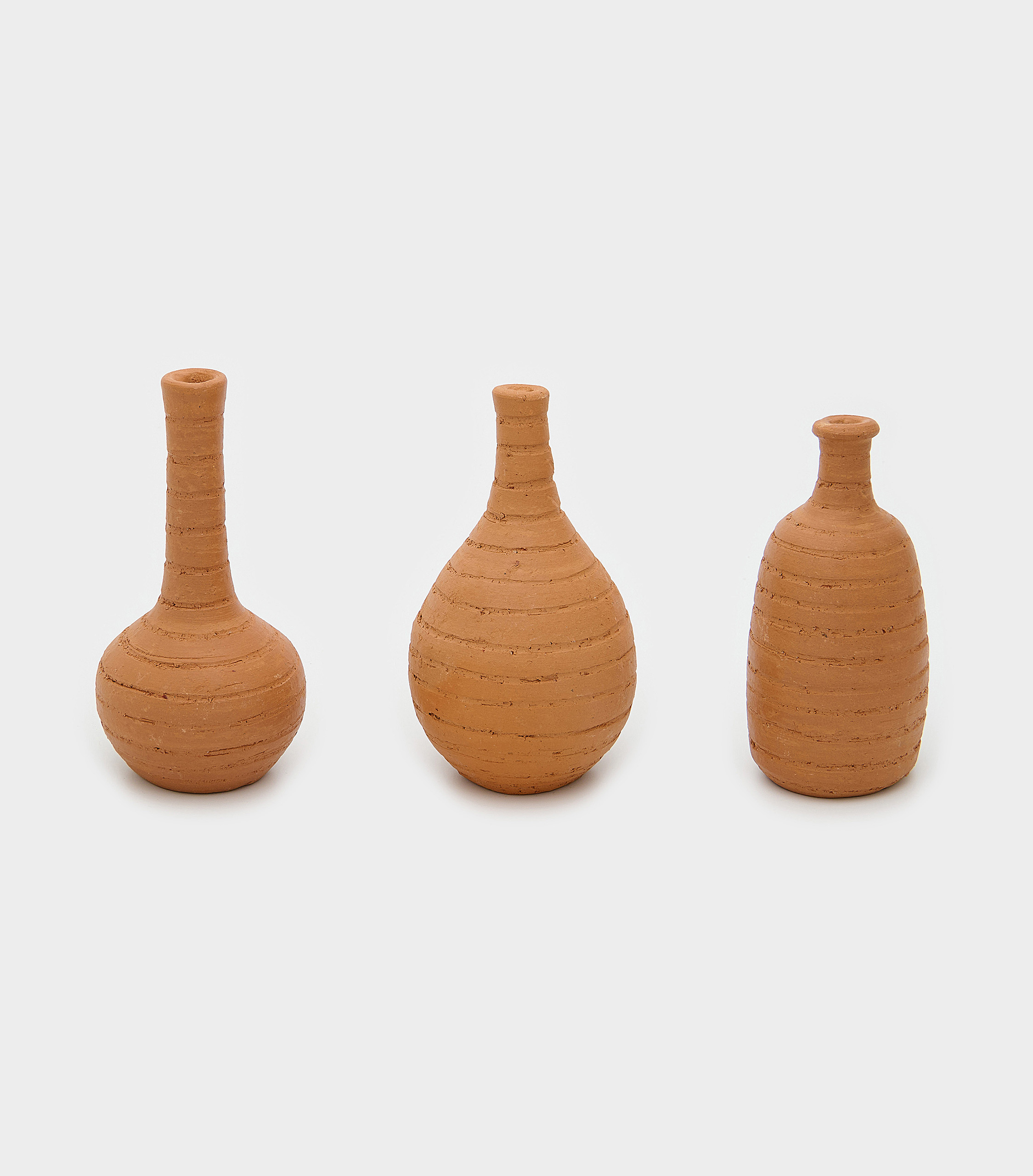 GARRAFA CERÂMICA TIJOLO LISTRA HORIZONTAL MINI PESCOÇO